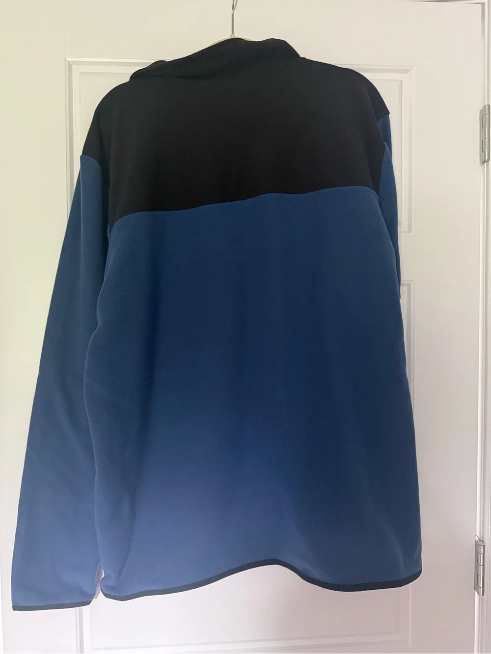 The North Face Black Fleece Pullover with Cream Trim